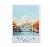 Jigsaw Puzzle 1000 Pieces，Avignon France，Large Family Puzzle Game Artwork for Adults Teens（26x38cm）-EZ36