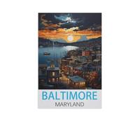 Jigsaw Puzzle 1000 Pièces,Baltimore, Maryland,Jeu Décontracté Amusant Cadeau Jouets pour Amis Et Famille(75x50cm)-AL1