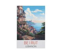Jigsaw Puzzle 1000 Pieces，Beirut Lebanon，Paper Adult Toys Decompression Game（26x38cm）-FO4