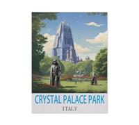 Jigsaw Puzzle 1000 Pièces，Crystal Palace Park London，Adultes Enfants Assemblage De Puzzles Jeux De Jouets Éducatifs（50x70cm）-HA95