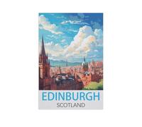 Jigsaw Puzzle 1000 Pieces，Edinburgh Scotland，Paper Adult Toys Decompression Game（50x70cm）-FW24