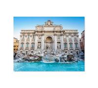 Jigsaw Puzzle 1000 Pièces，Fontaine de Trevi Le Matin, Rome, Italie，Jeu Décontracté Amusant Cadeau Jouets pour Amis Et Famille（50x70cm）-C85