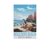 Jigsaw Puzzle 1000 Pieces for Adults，Boulders Beach South Africa，Teens Boys Girls Puzzles Difficult Challenging Puzzle for Party Games Kids Family Friends（38x52cm）-FV7