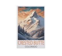Jigsaw Puzzle 1000 Pieces for Adults，Crested Butte Colorado，Large Puzzle Game Artwork for Adults Teens（26x38cm）-FS39