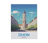 Jigsaw Puzzle 1000 Pieces for Adults，Dijon France，Teens Boys Girls Puzzles Difficult Challenging Puzzle for Party Games Kids Family Friends（50x70cm）-EA6