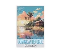 Jigsaw Puzzle 1000 Pieces for Adults，Dominican Republic Caribbean，Wood Puzzle - Unique Suitable for Teenagers and Adults（38x52cm）-FR2