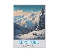 Jigsaw Puzzle 1000 Pieces for Adults，Keystone Colorado，Teens Boys Girls Puzzles Premium Quality Fun Family Challenging Puzzles for Birthday（26x38cm）-FK90