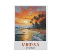 Jigsaw Puzzle 1000 Pieces for Adults，Mirissa Sri Lanka ， Lake，Teens Boys Girls Puzzles Difficult Thick Sturdy Pieces Challenging Puzzle for Party Games（38x52cm）-DW8