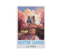 Jigsaw Puzzle 1000 Pieces for Adults，Notre Dame De Paris，Kids Teens Large Families Puzzle Game（38x52cm）-FR17