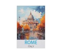 Jigsaw Puzzle 1000 Pieces for Adults，Rome Italy，Unique Suitable for Teenagers and Adults, Home Decoration（38x52cm）-FT25