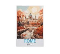 Jigsaw Puzzle 1000 Pieces for Adults，Rome Italy，Unique Suitable for Teenagers and Adults, Home Decoration（38x52cm）-FW5