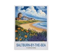 Jigsaw Puzzle 1000 Pieces for Adults，Saltburn by The Sea Yorkshire，Large Puzzle Game Artwork for Adults Teens（50x70cm）-FC19