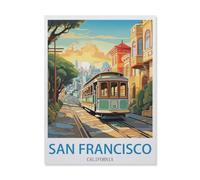 Jigsaw Puzzle 1000 Pieces for Adults，San Francisco California，Teens Boys Girls Puzzles Difficult Challenging Puzzle for Party Games Kids Family Friends（50x70cm）-EI26