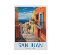 Jigsaw Puzzle 1000 Pieces for Adults，San Juan Puerto Rico，Large Puzzle Game Artwork for Adults Teens, Family Decorations, Unique Puzzle Gift（38x52cm）-EE42