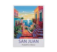 Jigsaw Puzzle 1000 Pieces for Adults，San Juan Puerto Rico，Large Puzzle Game Artwork for Adults Teens（38x52cm）-EW99