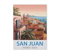 Jigsaw Puzzle 1000 Pieces for Adults，San Juan Puerto Rico，Paper Puzzle - Unique Suitable for Teenagers and Adults（26x38cm）-EI1