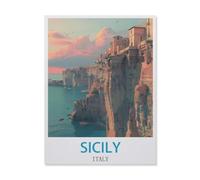 Jigsaw Puzzle 1000 Pieces for Adults，Sicily Italy，Unique Suitable for Teenagers and Adults, Home Decoration（26x38cm）-FF25