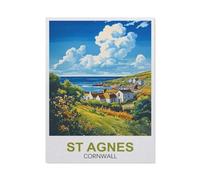 Jigsaw Puzzle 1000 Pieces for Adults，St Agnes Cornwall，Kids Teens Large Families Puzzle Game（50x70cm）-FA97