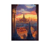 Jigsaw Puzzle 1000 Pièces，Grand Palace & Wat Phra Kaew à Bangkok, Thaïlande，Adultes Enfants Assemblage De Puzzles Jeux De Jouets Éducatifs（75x50cm）-Y26