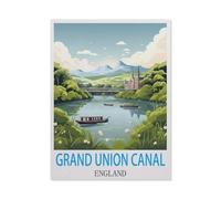 Jigsaw Puzzle 1000 Pièces，Grand Union Canal Angleterre，Jeu Décontracté Amusant Cadeau Jouets pour Amis Et Famille（50x70cm）-HC82