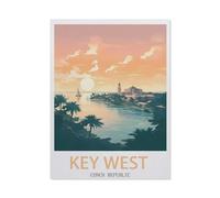 Jigsaw Puzzle 1000 Pieces，Key West Conch Republic，Paper Children Toys Decompression Game（38x52cm）-EB58