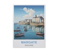 Jigsaw Puzzle 1000 Pièces，Margate Angleterre，3D Adultes Papier Jouets Éducatifs Meilleur Cadeau d'anniversaire Garçons Filles（38x26cm）-EQ65