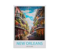 Jigsaw Puzzle 1000 Pieces，New Orleans Louisiana，Large Family Puzzle Game Artwork for Adults Teens（50x70cm）-EC75
