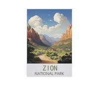 Jigsaw Puzzle 1000 Pièces,Parc National de Zion,Jeu Décontracté Amusant Cadeau Jouets pour Amis Et Famille(75x50cm)-FO57