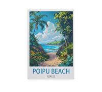 Jigsaw Puzzle 1000 Pieces，Poipu Beach Hawaii，Paper Adult Toys Decompression Game（50x70cm）-GB64