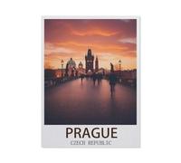 Jigsaw Puzzle 1000 Pieces，Prague Czech Republic，Large Family Puzzle Game Artwork for Adults Teens（26x38cm）-EY56