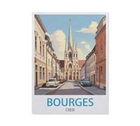 Jigsaw Puzzle, 1000 Pièces Puzzles pour Adultes Puzzles,Bourges Cher,Puzzle Éducatif Jouet pour Enfant(50x70cm)-GQ9