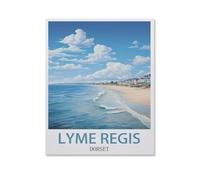 Jigsaw Puzzle, 1000 Pièces Puzzles pour Adultes Puzzles，Lyme Regis, Dorset，Puzzle Éducatif Jouet pour Enfant（50x70cm）-HU79