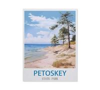 Jigsaw Puzzle, 1000 Pièces Puzzles pour Adultes Puzzles，Parc d'État Petoskey, Michigan，Puzzle Éducatif Jouet pour Enfant（38x26cm）-CK28