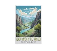 Jigsaw Puzzle, 1000 Pièces Puzzles pour Adultes Puzzles，Parc National de la Black Canyon of The Gunnison，Puzzle Éducatif Jouet pour Enfant（38x26cm）-FO29