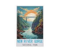 Jigsaw Puzzle, 1000 Pièces Puzzles pour Adultes Puzzles,Parc National de la Gorge du New River,Puzzle Éducatif Jouet pour Enfant(50x70cm)-AM13
