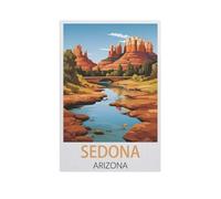 Jigsaw Puzzle 1000 Pièces，Sedona Arizona，3D Adultes Bois Jouets Éducatifs Meilleur Cadeau d'anniversaire Garçons Filles（75x50cm）-FQ96