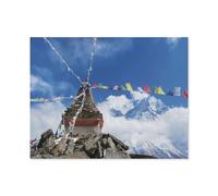 Jigsaw Puzzle 1000 Pièces，Stupa Bouddhiste dans Les Montagnes, région de l’Everest, Népal，Adultes Enfants Assemblage De Puzzles Jeux De Jouets Éducatifs（50x70cm）-P78