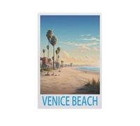 Jigsaw Puzzle 1000 Pièces，Venice Beach，Jeu Décontracté Amusant Cadeau Jouets pour Amis Et Famille（75x50cm）-M1
