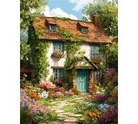 Jigsaw Puzzle 1200 Pieces Restored House, Premium Jigsaws 1200 Pieces for Adults & Teens, Precision Fit Thick Board, Ideal Gift for for Men & Women, Finished Size 75x50cm Garden