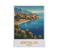 Jigsaw Puzzle 1500 Piece，Antalya Turkey，Adult Puzzle DIY Kit Paper Puzzle Modern Home Decor Unique Gift（57x87cm）-FC28