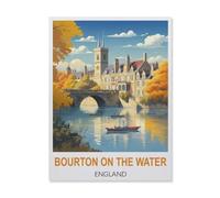 Jigsaw Puzzle 1500 Piece，Bourton on The Water England，Classic Puzzle Adult Puzzle DIY Kit Paper Toy Unique Gift Modern Home Decor（57x87cm）-FG79