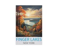 Jigsaw Puzzle 1500 Piece，Finger Lakes New York，Wood Jigsaw Puzzle for Kids Adult, Puzzle Game Toys Gift for Wall Decoration（57x87cm）-FO53