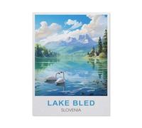 Jigsaw Puzzle 1500 Piece，Lake Bled Slovenia，Adult Puzzle DIY Kit Paper Puzzle Modern Home Decor Unique Gift（57x87cm）-DX87