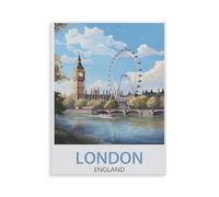 Jigsaw Puzzle 1500 Piece，London England，Classic Puzzle Adult Puzzle DIY Kit Wood Toy Unique Gift Modern Home Decor（57x87cm）-W14