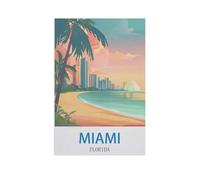 Jigsaw Puzzle 1500 Piece，Miami Florida，Classic Puzzle DIY Kit Paper Toy Unique Gift Home Decor（57x87cm）-GC58