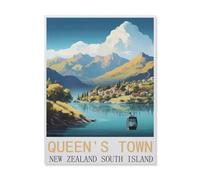 Jigsaw Puzzle 1500 Piece，Queenstown New Zealand South Island，Adult Puzzle DIY Kit Wood Puzzle Modern Home Decor Unique Gift（57x87cm）-FL88