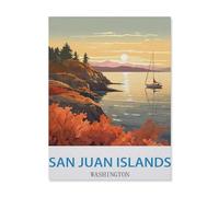 Jigsaw Puzzle 1500 Piece，San Juan Islands Washington，Adult Puzzle DIY Kit Paper Puzzle Modern Home Decor Unique Gift（57x87cm）-EI47
