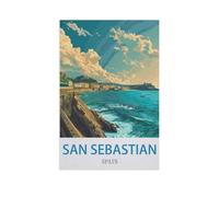 Jigsaw Puzzle 1500 Piece，San Sebastian Spain，Adult Puzzle DIY Kit Paper Puzzle Modern Home Decor Unique Gift（57x87cm）-GB48