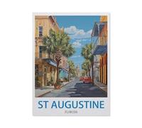 Jigsaw Puzzle 1500 Piece，St Augustine Florida，Adult Puzzle DIY Kit Paper Puzzle Modern Home Decor Unique Gift（57x87cm）-EE47