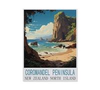 Jigsaw Puzzle 1500 Pieces，Coromandel Peninsula New Zealand North Island Vintage Travel Posters，Wood Adult Toys Decompression Game（57x87cm）-CP3